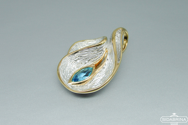 Pakabukas su topazu - PAM708