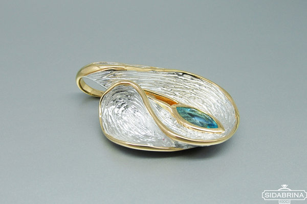 Pakabukas su topazu - PAM708