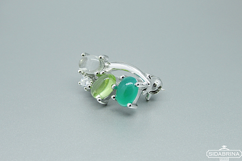 Sagė su natūraliais akmenimis - SGM088