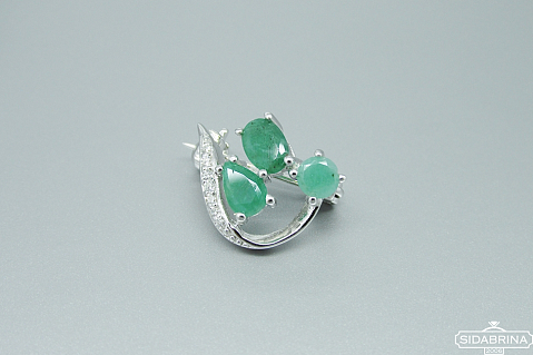 Sagė su natūraliu akmenimi - SGM062