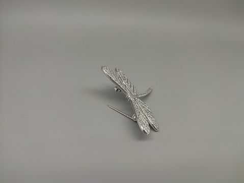 Sidabrinė sagė su cirkoniu - SGM102