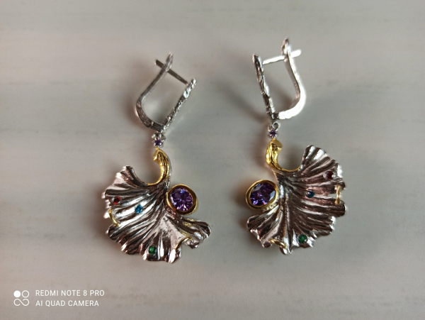 Sidabriniai auskarai - AUM2208