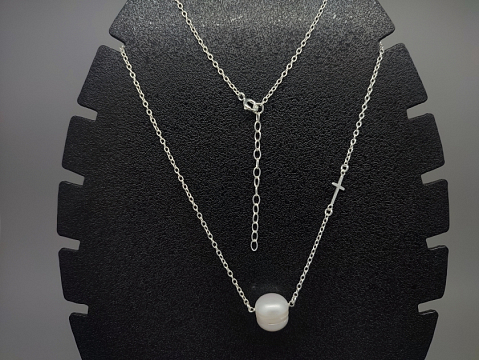 Sidabrinis kolje su kultivuotu perlu - KOL079