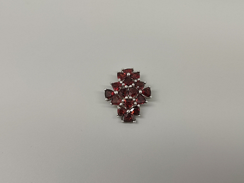 Sidabrinis pakabukas su granatu - PAM9177