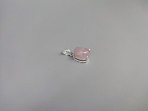 Sidabrinis pakabukas su rožiniu kvarcu - PAM9158