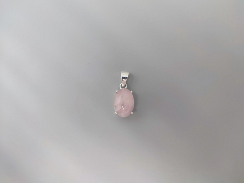 Sidabrinis pakabukas su rožiniu kvarcu - PAM9158