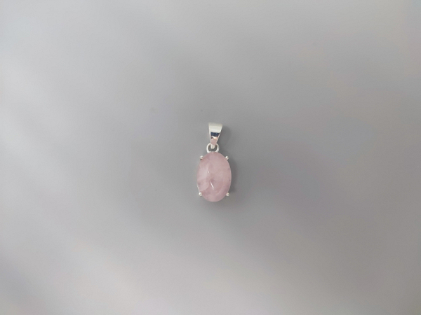 Sidabrinis pakabukas su rožiniu kvarcu - PAM9158