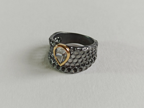 Žiedas su ametistu - ZDM1589