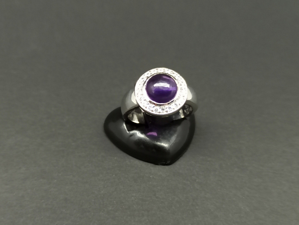 Žiedas su ametistu - ZDM1618
