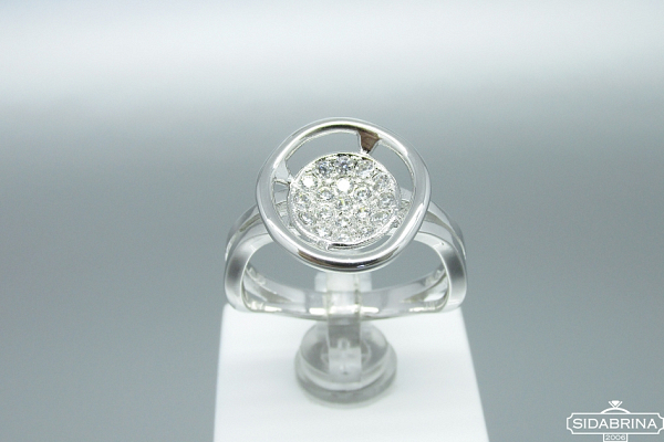 Žiedas su cirkoniais - ZDM847