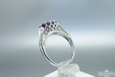 Žiedas su cirkoniais - ZDM975