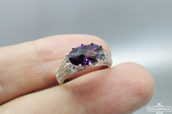 Žiedas su cirkoniais - ZDM975