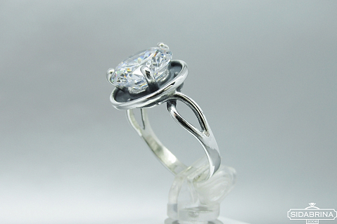 Žiedas su cirkoniu - ZDM1093