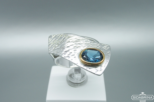 Žiedas su Londono topazu - ZDM1207