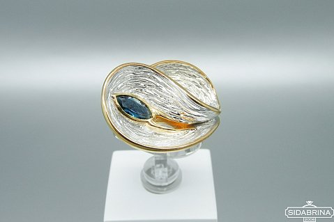 Žiedas su Londono topazu - ZDM1223