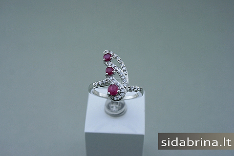 Žiedas su natūraliais akmenimis - ZDM350