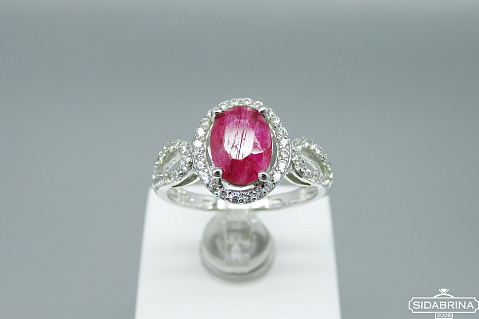 Žiedas su natūraliu akmenimi - ZDM1038