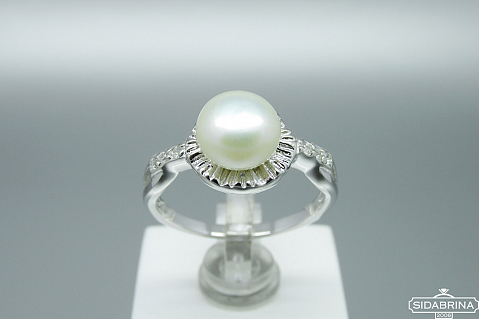 Žiedas su perlu - ZDM1041