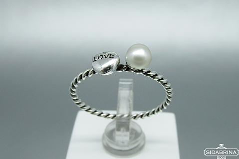 Žiedas su perlu - ZDM783