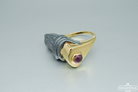 Žiedas su rodolitu - ZDM1224
