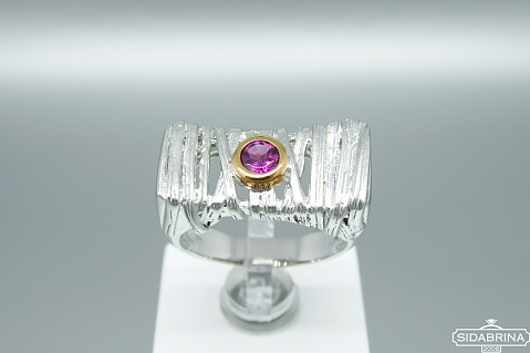 Žiedas su rodolitu - ZDM1302