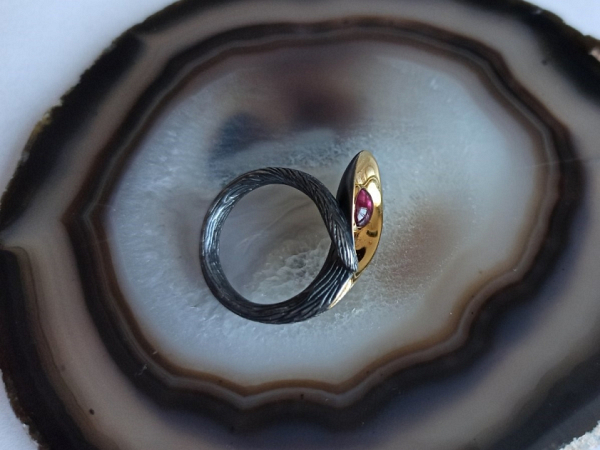 Žiedas su rodolitu - ZDM1546