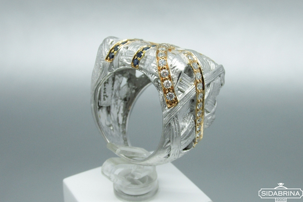 Žiedas su safyrais - ZDM1099