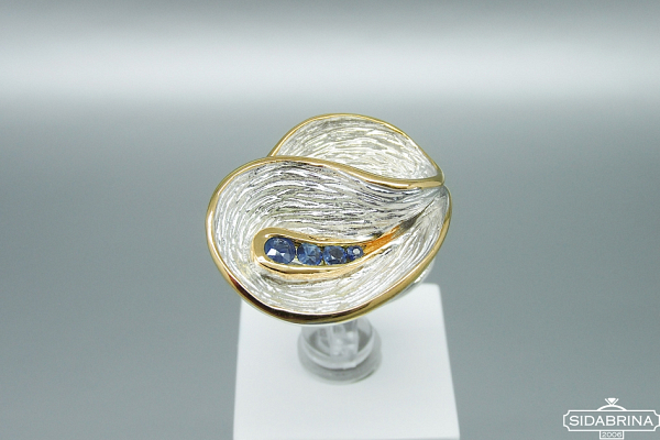 Žiedas su safyrais - ZDM1248