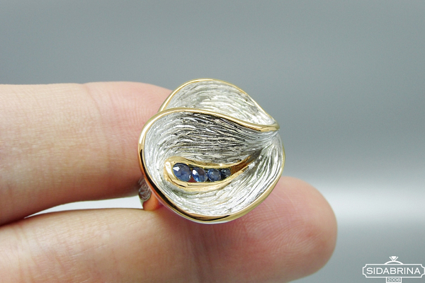 Žiedas su safyrais - ZDM1248