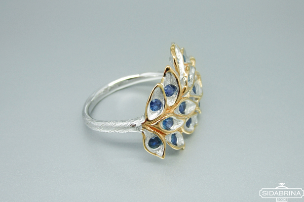 Žiedas su safyrais - ZDM1311