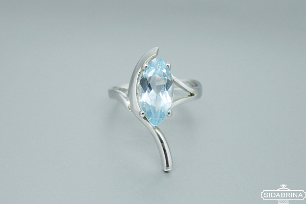 Žiedas su topazu - ZDM1022