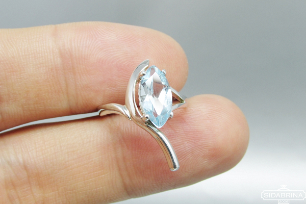 Žiedas su topazu - ZDM1022