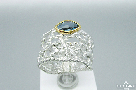 Žiedas su topazu - ZDM1269