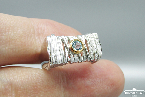 Žiedas su topazu - ZDM1301