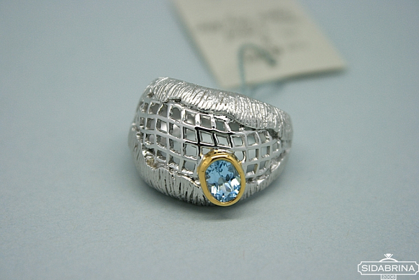 Žiedas su topazu - ZDM426