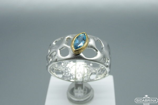 Žiedas su topazu - ZDM594