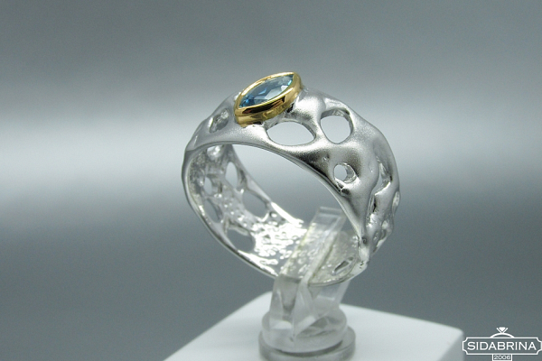 Žiedas su topazu - ZDM594