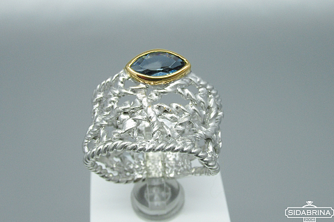 Žiedas su topazu - ZDM650