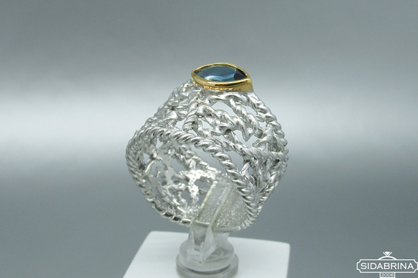 Žiedas su topazu - ZDM650