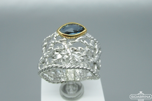 Žiedas su topazu - ZDM959