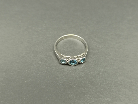 Žiedas su topazu - ZDM1625